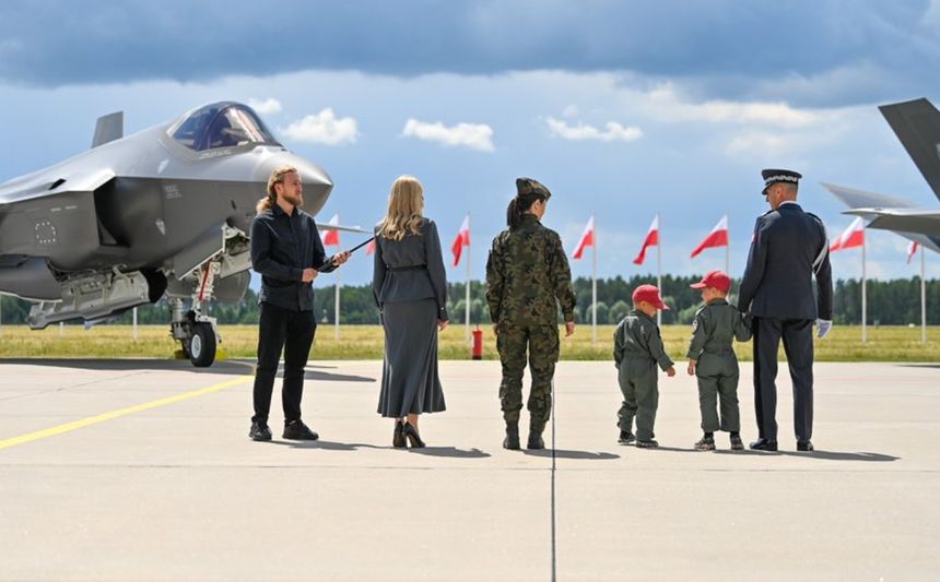ceremonia przyjęcia do Sił Zbrojnych RP nowych samolotów F-35. 