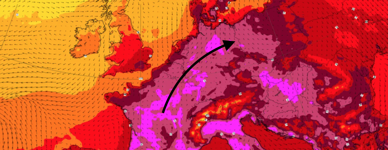 Temperatura mierzona na wysokości 2 m nad powierzchnią gruntu 21.06