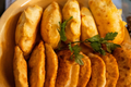 Czebureki. Jedzenie nad Bałtykiem