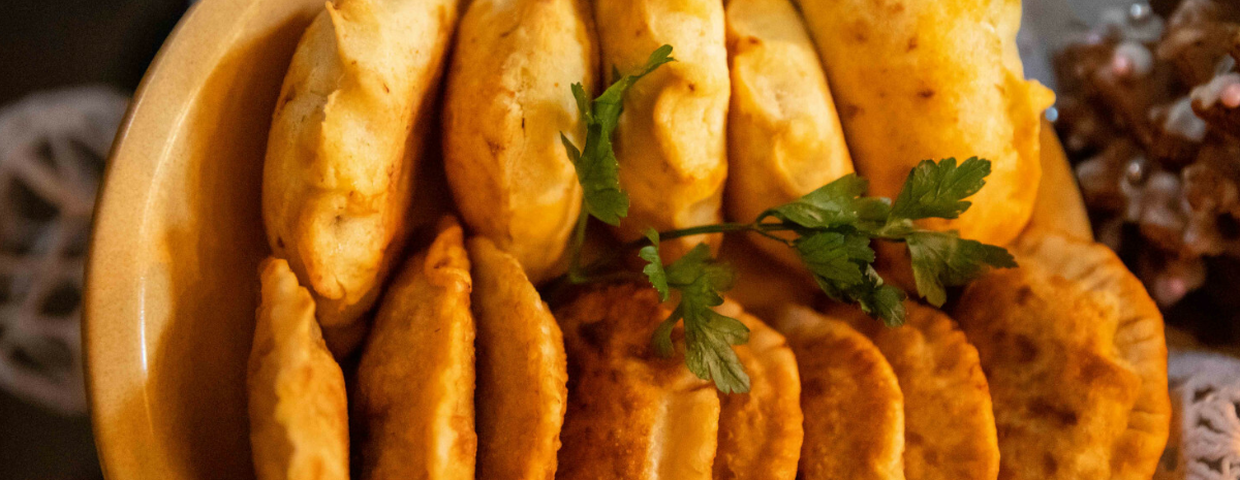 Czebureki. Jedzenie nad Bałtykiem