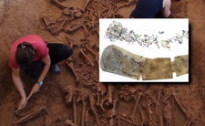 Odkrycie archeologiczne na Słowacji, szkielety bez głów