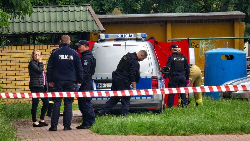 Zabójstwo Siemiona Skrepetskiego. Policja na miejscu zbrodni