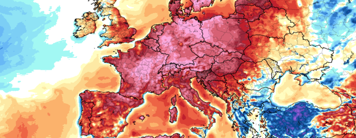 Anomalia temperatury mierzona na wysokości 2 m nad powierzchnią gruntu 20.06