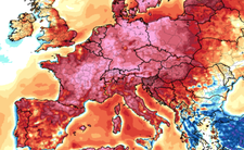 Anomalia temperatury mierzona na wysokości 2 m nad powierzchnią gruntu 20.06