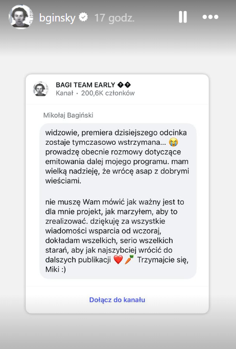 „Farma Bagiego” wstrzymana. To koniec programu Mikołaja Bagińskiego?