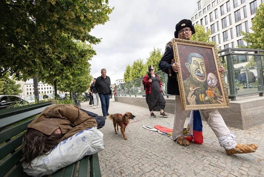 Skriepiecki podczas swojego występu w Berlinie