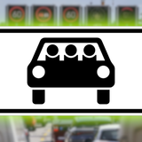 Znak 1010-71 na tle niemieckiej autostrady - materiał poglądowy