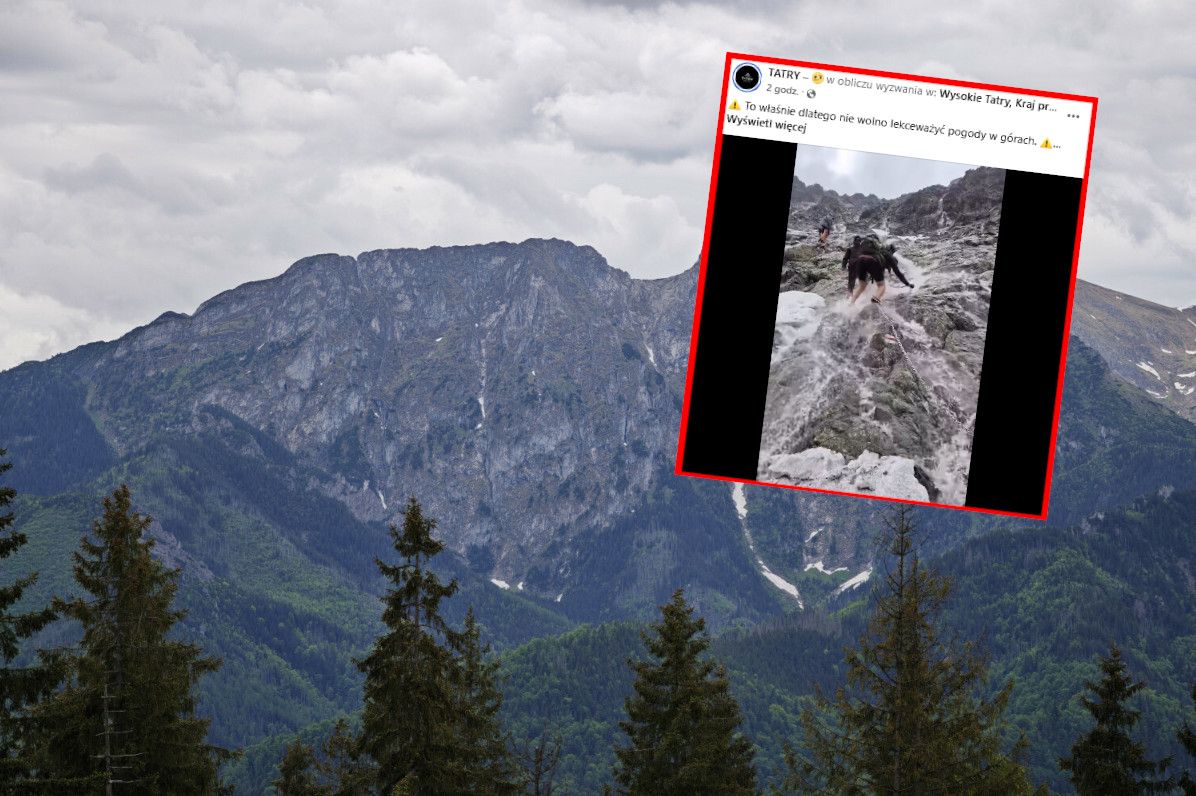 Niebezpieczna sytuacja w Tatrach, nagranie trafiło do sieci. „Ludzie nie mają wyobraźni”
