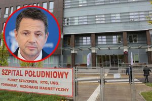 Szpital Południowy w Warszawie. Prezydent Rafał Trzaskowski
