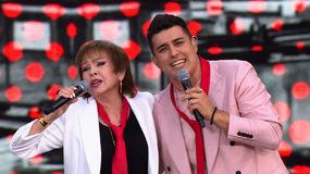 Izabela Trojanowska i Filip Lato na koncercie 