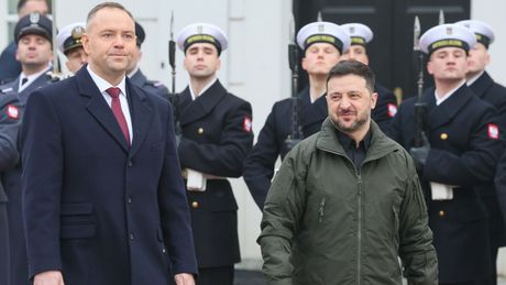 Karol Nawrocki i Wołodymyr Zełenski