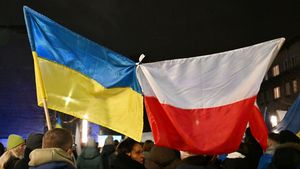 Polska i ukraińska flaga