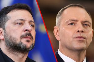 Prezydent Ukrainy Wołodymyr Zełenski. Prezydent Polski Karol Nawrocki