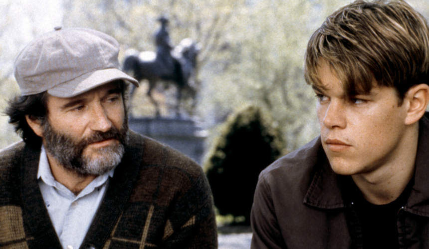 Robin Williams i Matt Damon w filmie „Buntownik z wyboru” 