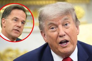 Prezydent USA Donald Trump. Sekretarz generalny NATO Mark Rutte