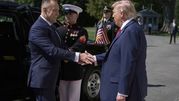 Prezydent Karol Nawrocki i prezydent Donald Trump