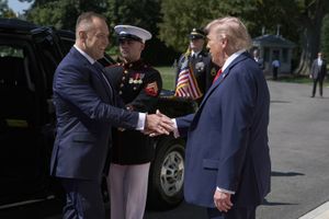Prezydent Karol Nawrocki i prezydent Donald Trump