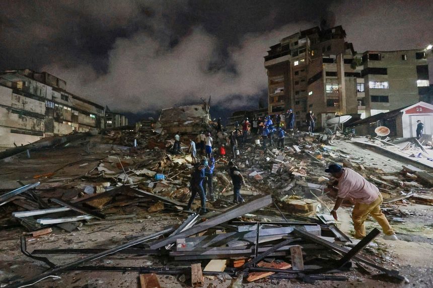Caracas po trzęsieniach ziemi
