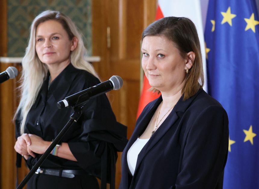 Barbara Nowacka i Paulina Piechna-Więckiewicz
