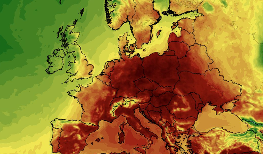Temperatura mierzona na wysokości 2 m nad powierzchnią gruntu 28.06
