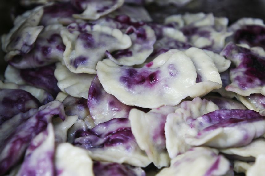 Pierogi z jagodami