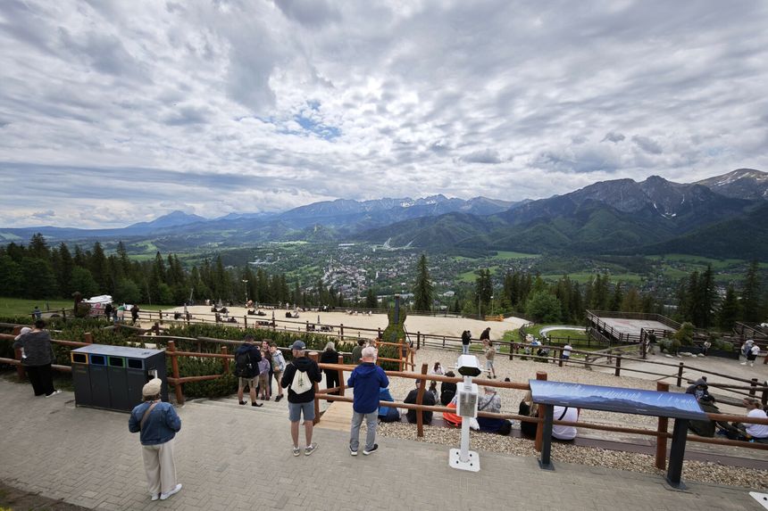 Tatry, piękny widok na góry z Gubałówki