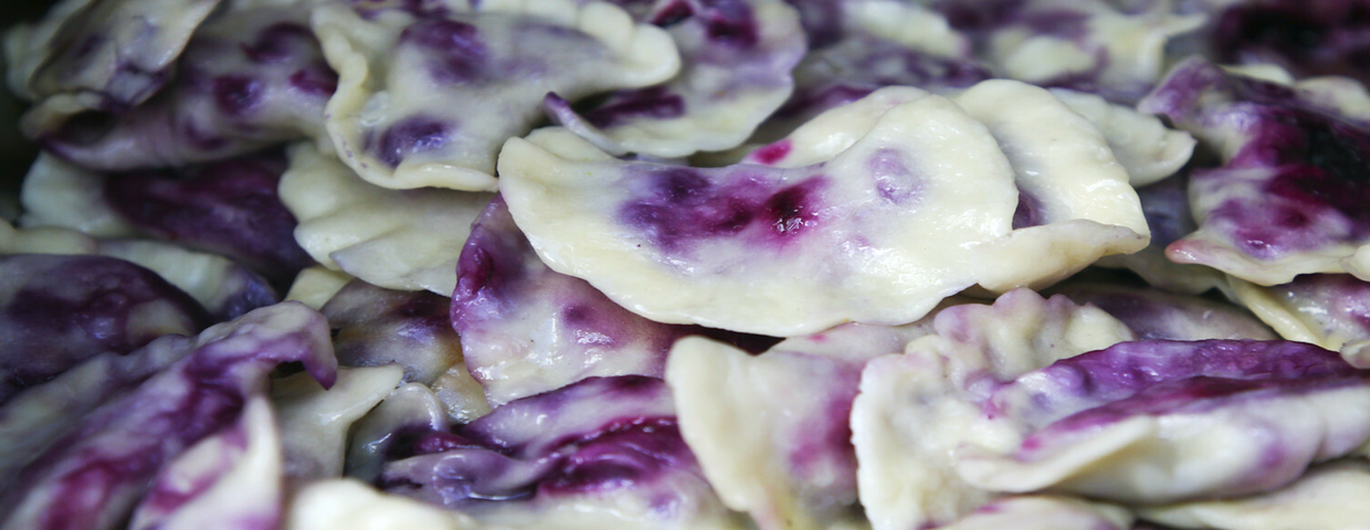 Pierogi z jagodami
