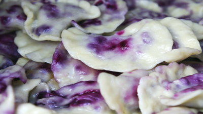 Pierogi z jagodami