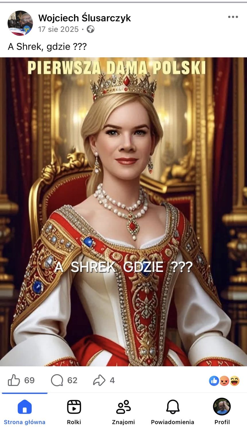 Czy okeślenie Shrek obraża prezydenta Nawrockiego