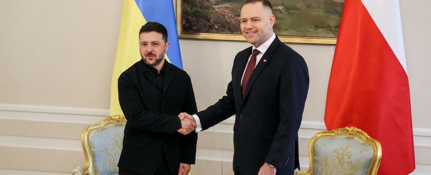 Wołodymyr Zełenski i Karol Nawrocki