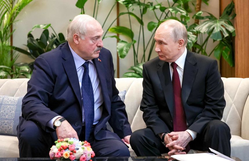 Alaksandr Łukaszenka i Władimir Putin
