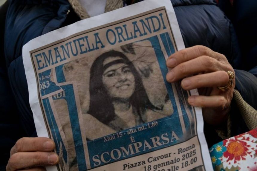 Demonstracja ws. Emanueli Orlandi na Piazza Cavour w Rzymie