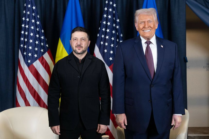 Wołodymyr Zełenski i Donald Trump