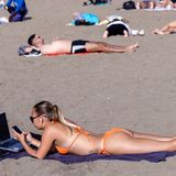 Plaża w Hiszpanii - materiał poglądowy