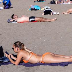 Plaża w Hiszpanii - materiał poglądowy