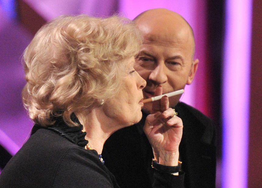 Beata Tyszkiewicz i Piotr Galiński na planie Tańca z Gwiazdami