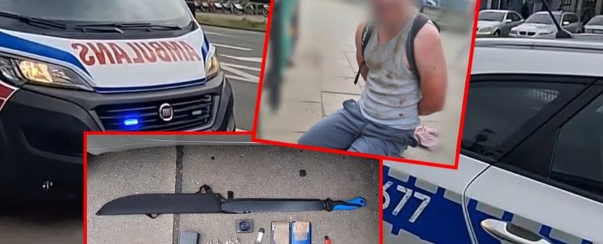 Screeny z nagrania policjantów po ataku