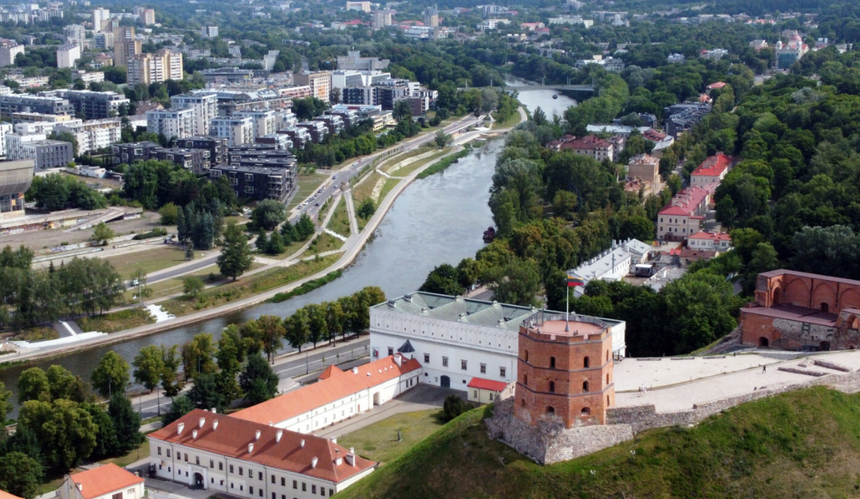 Wilno widziane z lotu ptaka