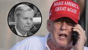 Prezydent USA Donald Trump. Republikański senator Lindsey Graham