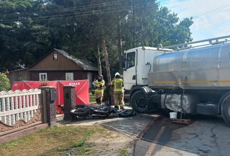Tragiczny wypadek na Mazowszu. Kierowca zginął na miejscu, policja apeluje