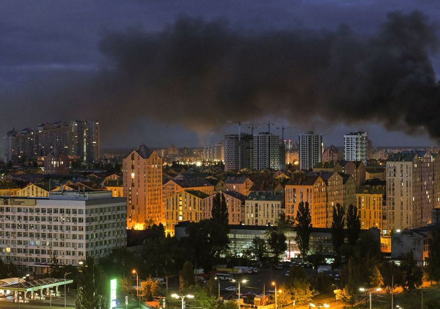 Rosyjski atak rakietowy na Kijów