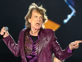 Mick Jagger z zespołu The Rolling Stones podczas koncertu