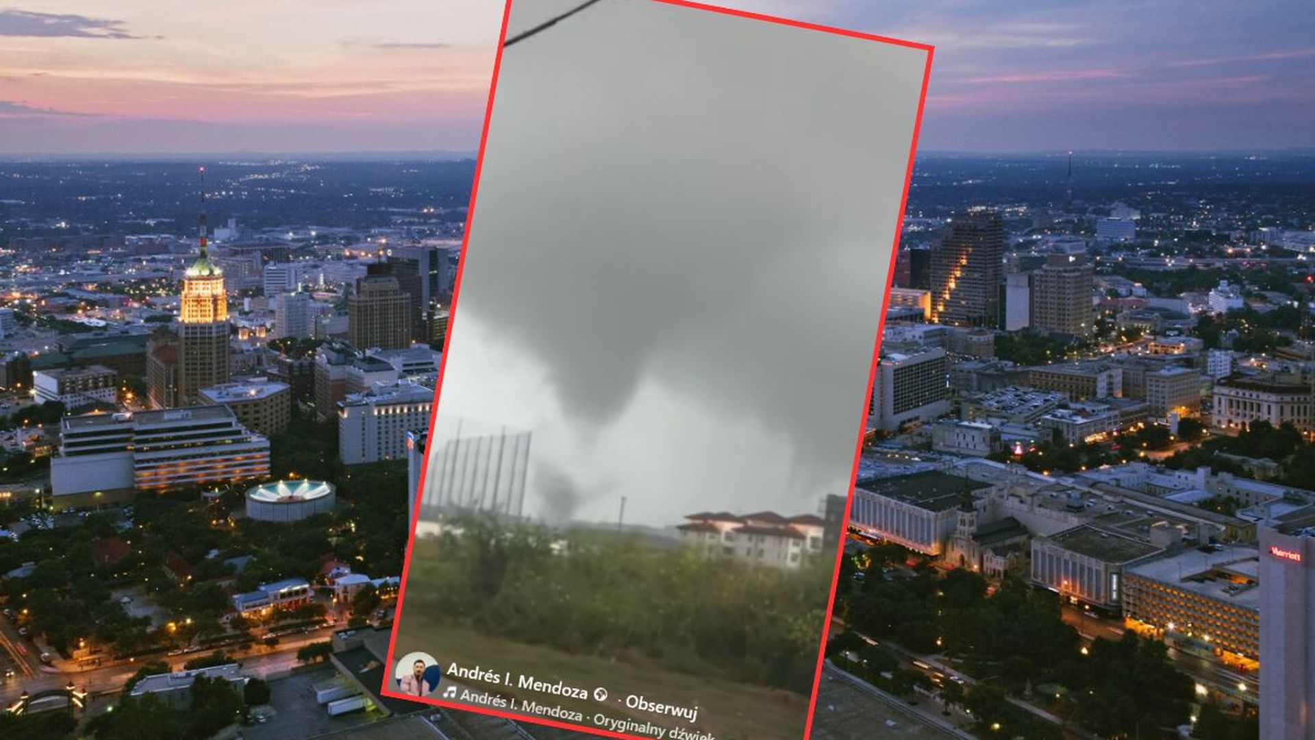 Potężne tornado w USA. Zerwane dachy, tysiące osób bez prądu