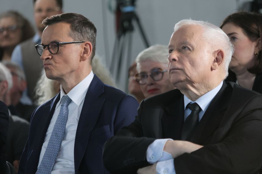 Mateusz Morawiecki i Jarosław Kaczyński