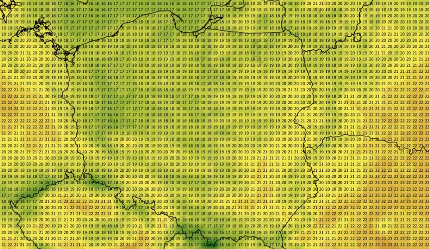 Temperatura maksymalna 23.07