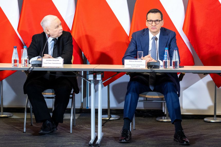 Jarosław Kaczyński i Mateusz Morawiecki