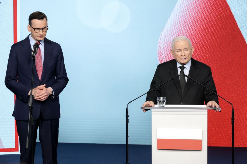 Mateusz Morawiecki i Jarosław Kaczyński