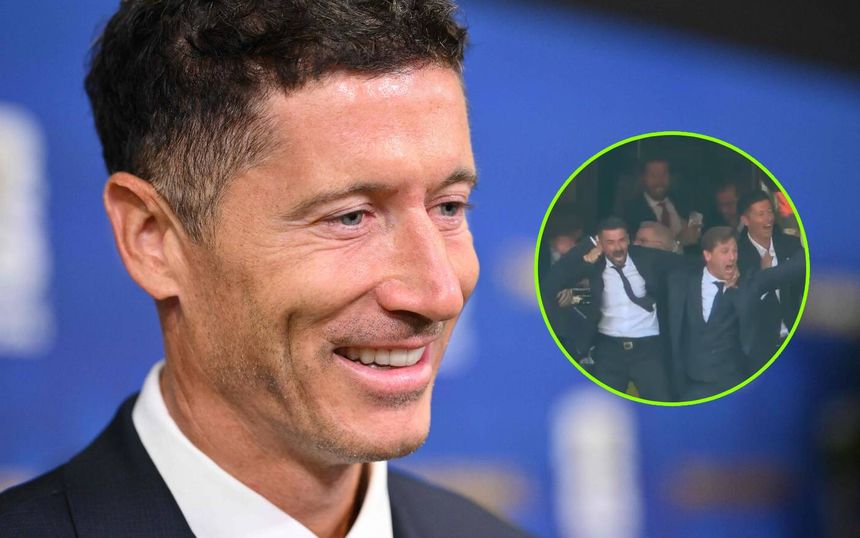 Robert Lewandowski na meczu Hiszpania - Argentyna w finale MŚ 2026.