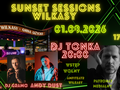 Plakat promujący wydarzenie Sunset Sessions Wilkasy.