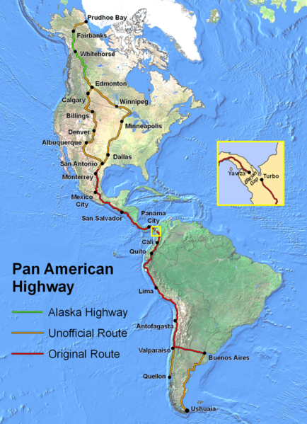 Darien Gap na mapie